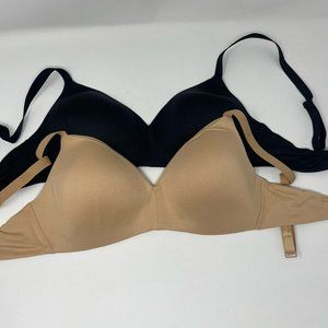 Calvin Klein Women's 2-Pack Lightly Lined Wirefree Bra Set Medium